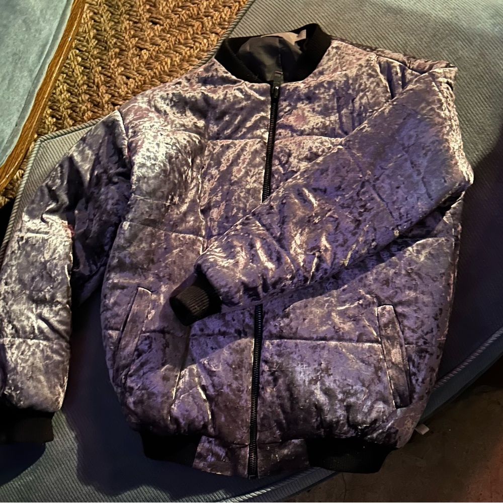 ASOS velvet puffer